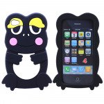 Wholesale iPhone 4S 4 3D Frog Case (Black)